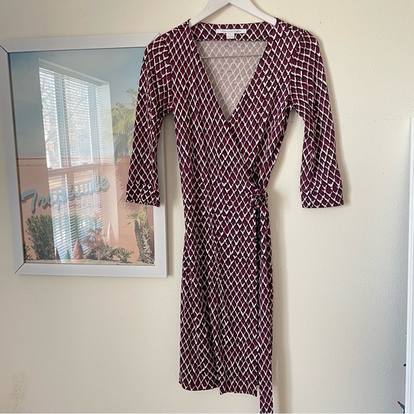 Diane Von Furstenberg Julian Two Wrap Dress